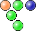 groupe avec 3 bulles vertes
